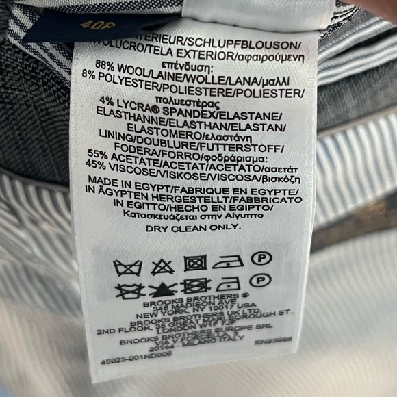 Brooks Brothers Grey Explorer Performance Sport Coat Regent Fit 40R - Picture 6 of 8